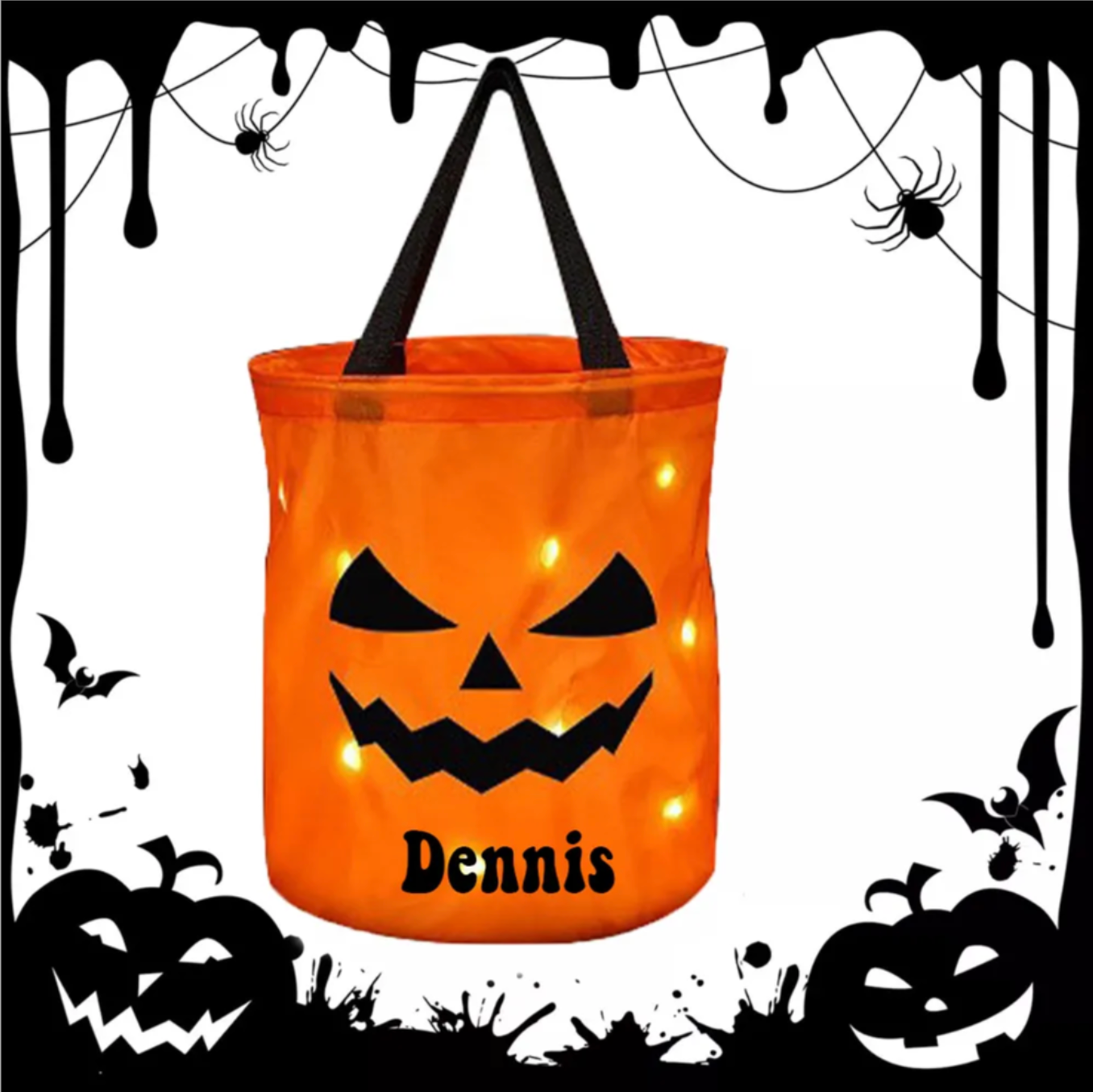 Gepersonaliseerde Halloween Tas Met Naam